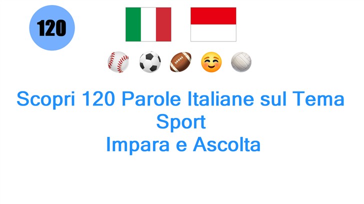 Scopri 120 Parole Italiane sul Tema Sport: Impara e Ascolta